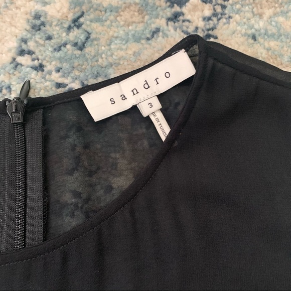 Sandro crew neck mini dress - Picture 4 of 11